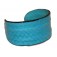 Lederen Armband Mireille turquoise