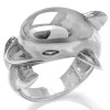Zilveren Ring met Grote Dolfijn