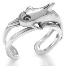 Zilveren Ring Dolphina