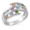Zilveren Ring Multicolored