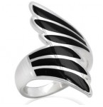 Zilveren Ring Onyxia