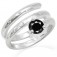 Zilveren Ring Zwarte Zirkonia