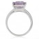 Zilveren Ring Octagon Lavender