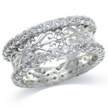 Zilveren Ring Ulinda white