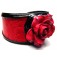 Lederen Armband Red Rose