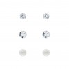 Zilveren Set Oorbellen Crystal, Zirconia and Pearl