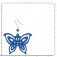 Zilveren Oorbellen Blue Butterfly
