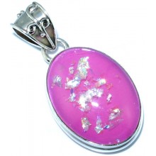 Zilveren Kettinghanger Pink Sparkle