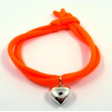 Lycra Wrap Armband Heart Oranje
