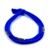 Lycra Wrap Armband Beads Blue