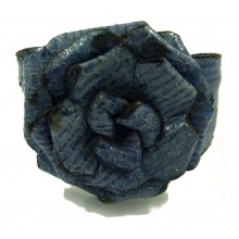 Lederen Armband Blue Rose