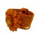 Lederen Armband Orange Flower