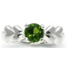 Zilveren Ring Ulrica Groen