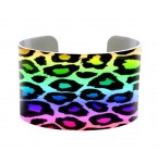 Cuff Bracelet Neon Animal Print