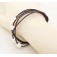 Lederen Armband Brown Leather and Pearls