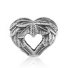 Zilveren Bedel Hartvormige Engelvleugels 