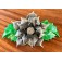 Haarclip Grey Flower of Leather