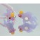 Murano Glasbedel Paarse Sluierstaartvis
