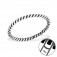 Zilveren Midi Ring Twisted Rope