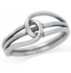 Zilveren Ring Knot