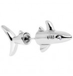 Oorbellen Silver Shark