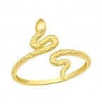 Zilveren Ring Snake Gold