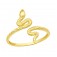 Zilveren Ring Snake Gold