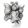 Zilveren Bedel Engel met vlindervleugels