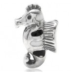 Zilveren Bedel Zeepaardje met Emaille