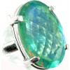 Zilveren Ring Aqua Green Mystic Topaz