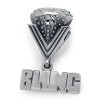 Zilveren Bedel BLING Diamond