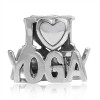 Zilveren Bedel I Love Yoga