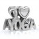 Zilveren Bedel I Love Yoga