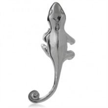 Zilveren Earcuff Gecko